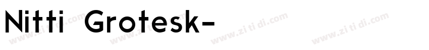 Nitti Grotesk字体转换